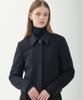 Jun By Jun K Wool Blend Single Crop Jacket_Navy