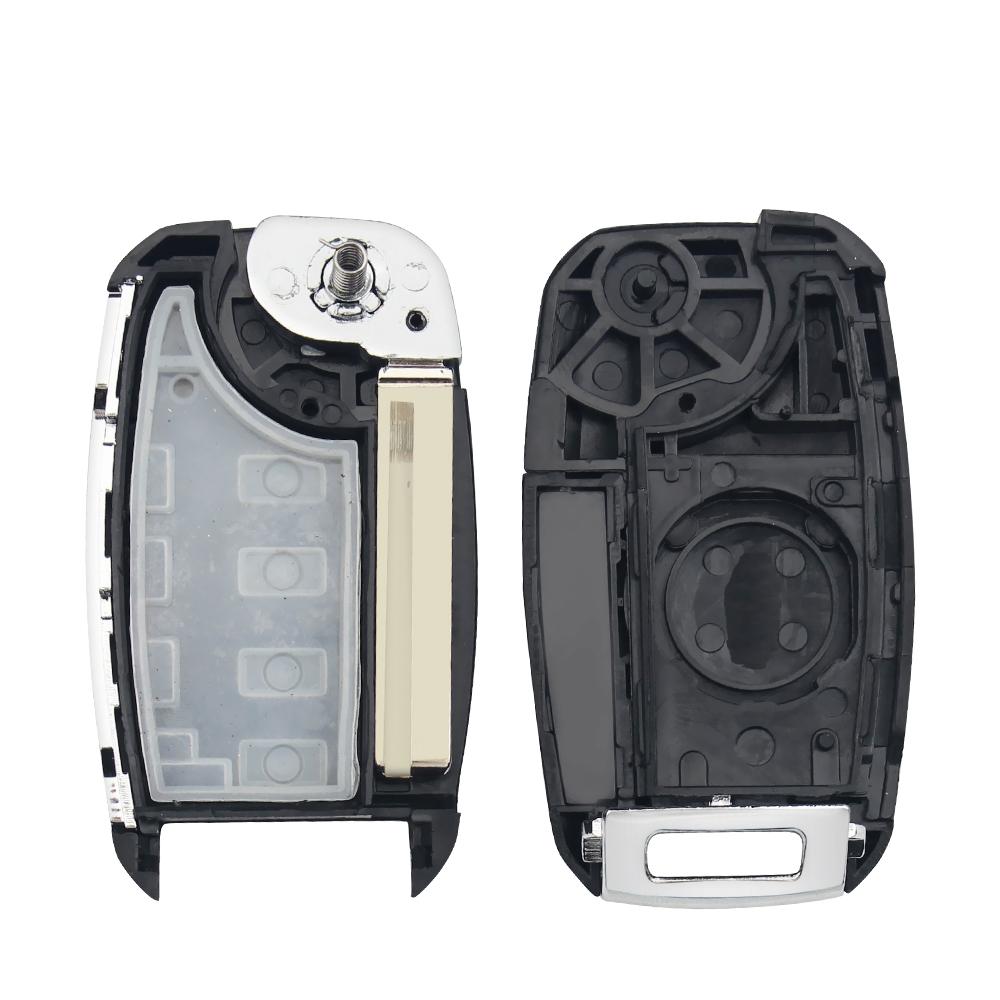 KEYYOU For Kia KIA K2 K3 K5 Carens Cerato Forte Car Fob Cover Housing Remote Key Shell Case Folding