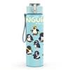 1PC Penguin Group Cute Bird Animal Print 750ml Color Plastic Sports Water Bottle Leakproof Flip Straw Lid Suitable for Sports Office Home Use