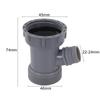Female Pipe Connector Kitchen Sink Drain Adapter Space-saving Design Time-saving Installation Grey Home Plumbing Solutions