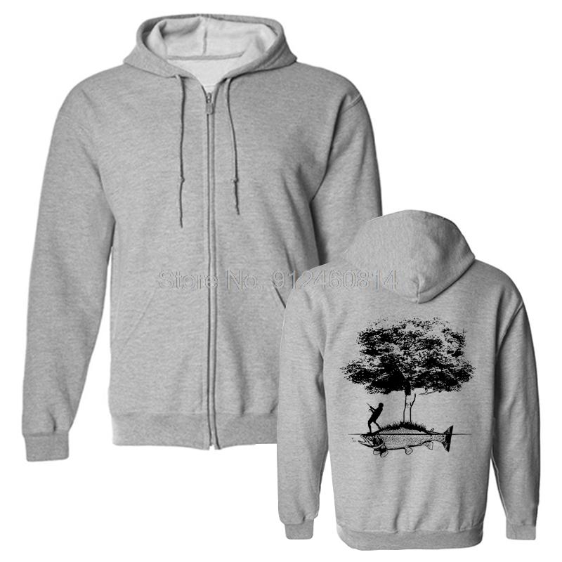 Trout Fish Cool Artistic Fishing Boys Mens Fisherman Gift Hoodie Men Fleece Hoodies Hip Hop Hooded Sweatshirt Streetwear