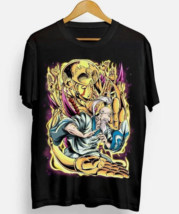 Anime Isaac Netero Hunter X Hunter Black T Shirt Size S 4XL S