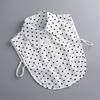 Perfect Match Polka Dots Shirt Detachable Collar For Women Lapel Blouse Tops Fake Collar Female Removable Lapel Flase Collar Accessory