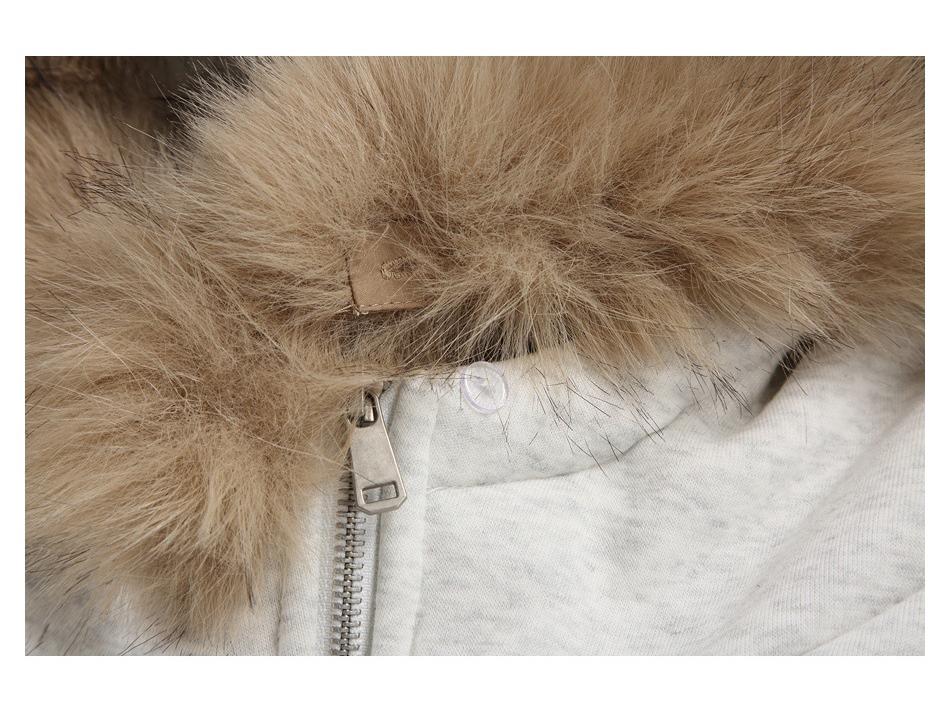 Maoqiaoyi Unisex Retro Mountain Eagle Hooded Jacket with Detachable Fur Collar, Winter Cotton Coat