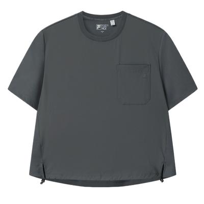 Loose Fit Round Neck Short Sleeve Regular T-Shirt Women Tops F11W623114FGY
