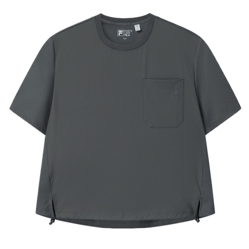 FILA Loose Fit Round Neck Short Sleeve Regular T-Shirt Women tops F11W623114FGY S