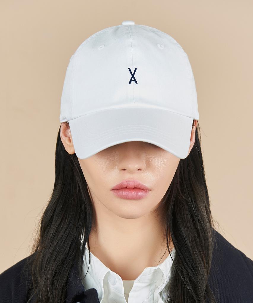 Bajal Logo Oversized Chino Ball Cap White