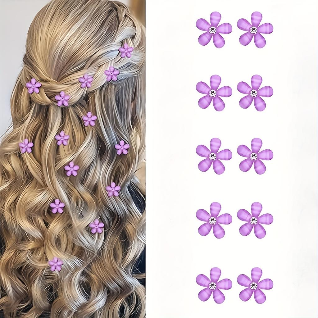 Flower Diamond Mini Hairpins for Women - Perfect for Wedding And Party Decorations