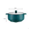 Electric Cooking Pot Nonstick Portable Skillet for Pasta Eggs Green