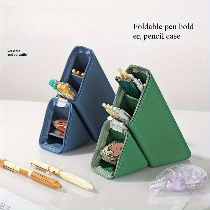 Stylish Silicone Pen Holder, Desktop Office and Study Pen Cup, Foldable Pen Organizer, Perfect Gift for Students or Office Use