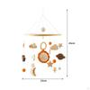 Adorable Baby Crib Mobile for Nursery Decor, Wooden Hanging Bed Bell Toy