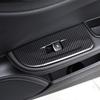 LHD Carbon Fiber For Alfa Romeo Giulia 2017- ABS Chrome Window Lift Switch Button Frame Cover Trim Stickers Car Accessories