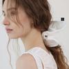 Cotton Flower Square Scrunchie_White