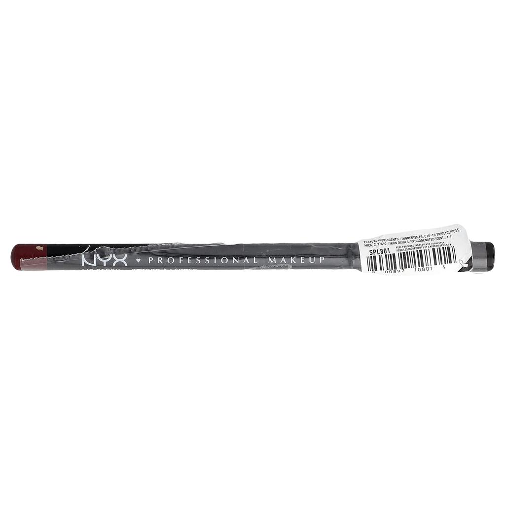 NYX Professional Makeup, Slim Lip Pencil, 801 Urban, 1.04 g (0.03 oz)