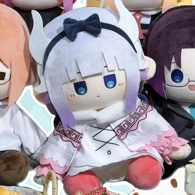 30cm Miss Kobayashi's Dragon Maid Schattige Aankleedpoppen Cartoon Knuffel Pluche Pop Speelgoed Kinderen Fans Volwassenen Katoen Cadeau Speelgoed