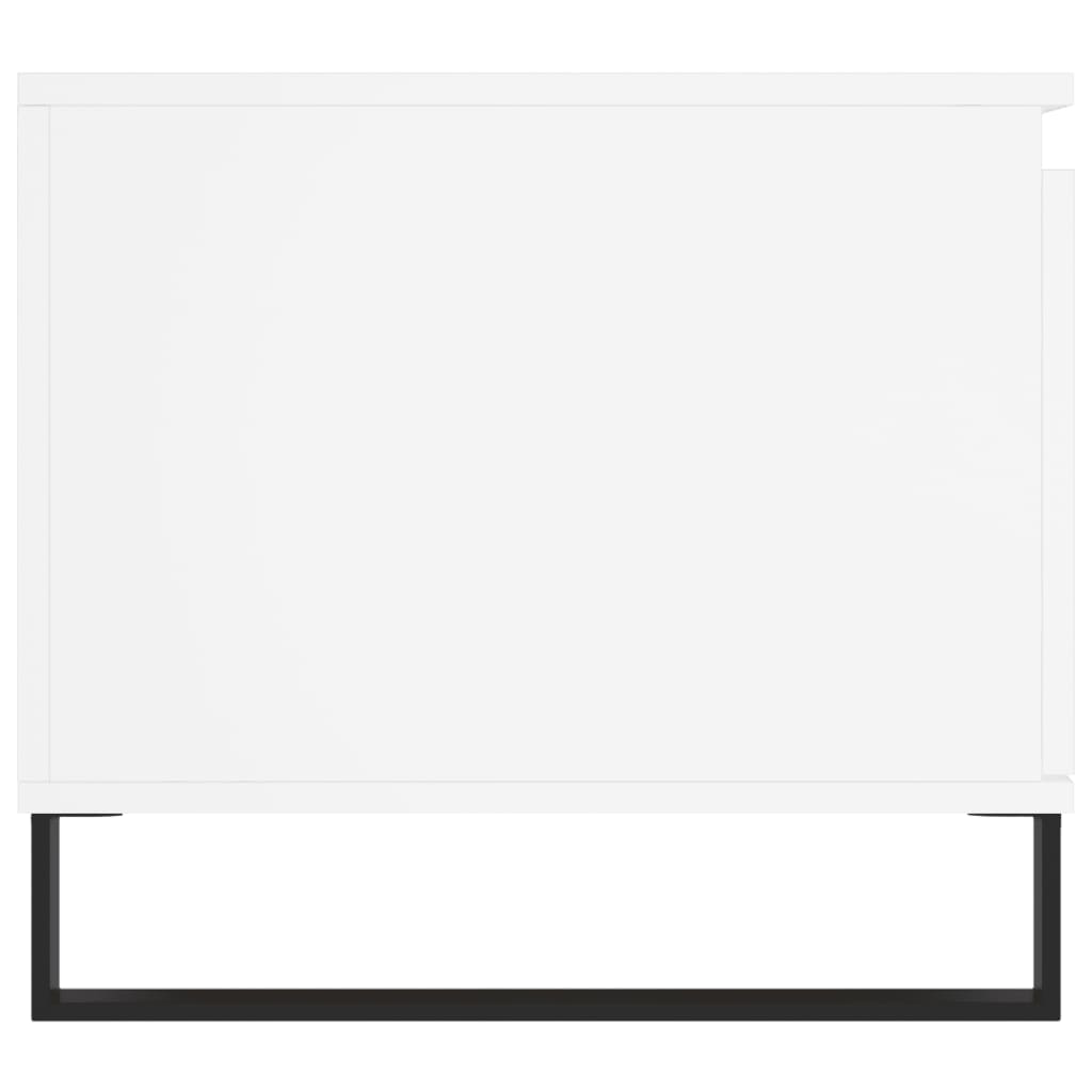  Coffee Table, White 100x50x45 Cm, Wood-based Material