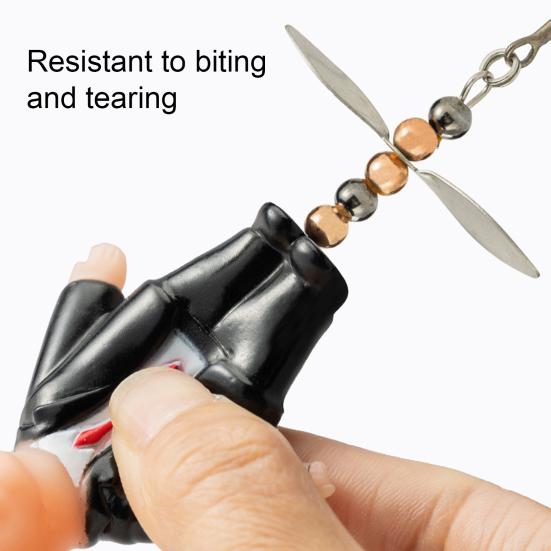 Señuelo de Pesca Giratorio con Anzuelo Triple Resistente al Desgarro Anti-Mordida Diseño Compacto Portátil Señuelo de Lentejuelas para Pesca de Superficie Señuelo Duro