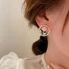Trendy Korean Girlish Spring Flower Earrings: Versatile, Niche Design for Women