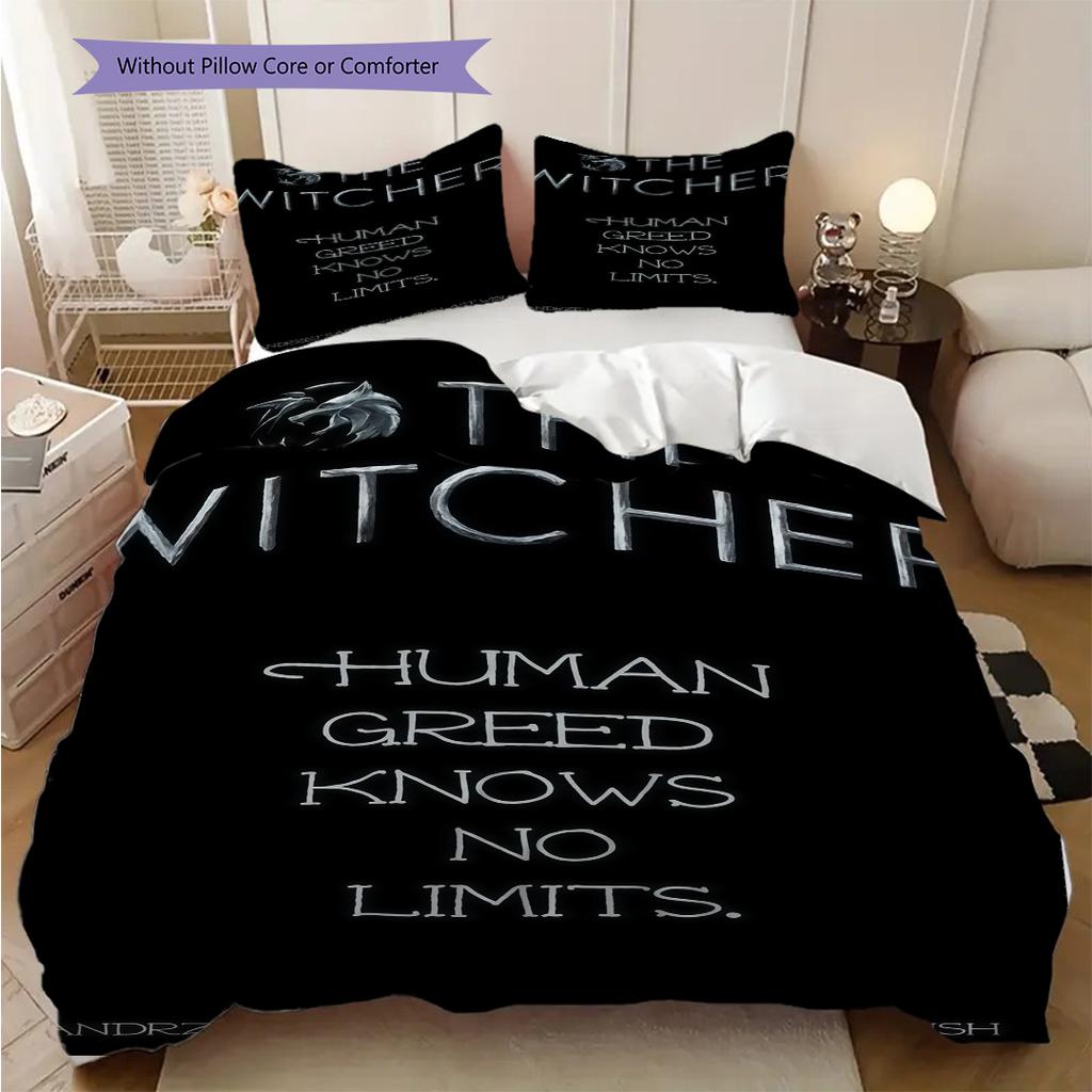 The Witcher Fantasy Adventure Bedding Bedding 1 Duvet Cover 2 Pillowcase Without Core Christmas Birthday Gift Bedding Set