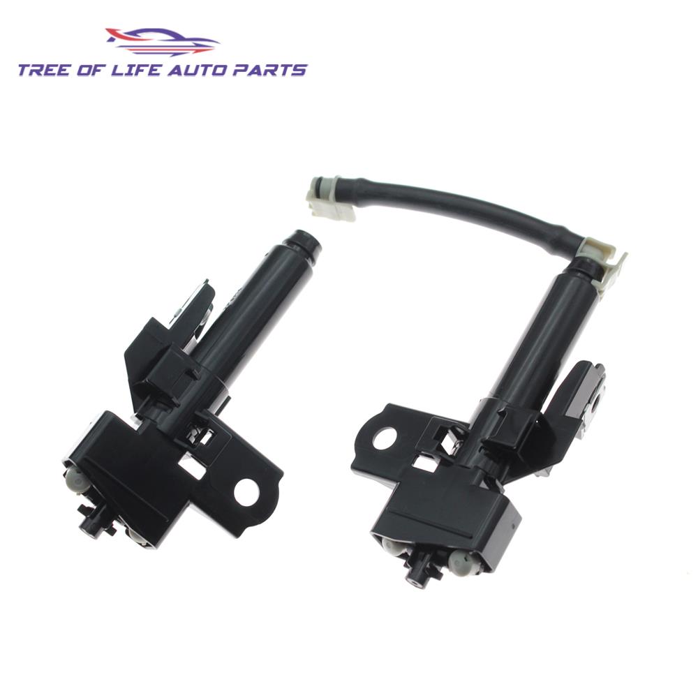 For Subaru Forester SJ 2016-2018 Front Headlight Washer Nozzle Headlamp Cleaning Spray Pump+Cover Cap 86636SG371 86636SG350