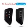 2x Black Car Key Fob Cover Case Holder For Volkswagen Golf MK8 ID.4 -2024