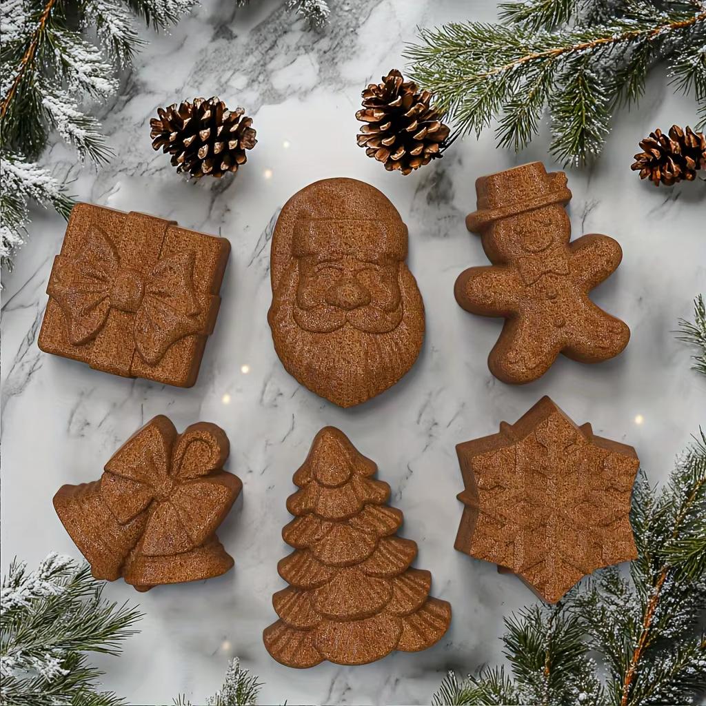 Funny Candy Molds Christmas Theme Shape Silicone Reusable Chocolate Fondant Moulds DIY Baking Decoration Tools