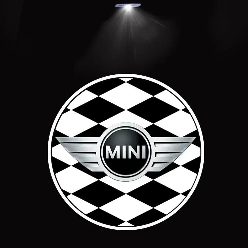 2 Stück Für BMW MINI Cooper One S JCW R56 R55 R53 F55 F56 R57 R60 Auto Tür Willkommensleuchten HD LED Laser Projektorleuchten Zubehör