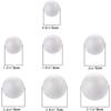 10Pcs Christmas Ball Foam White Foam Ball Round for Art Party Suppies Xmas Tree Decoration DIY Paint Drawing Crafts Accessories