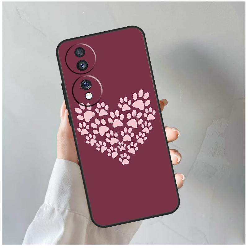 Cat Dog Paws For Honor Magic 8 5 6 7 Pro Case For Honor 200 400 70 90 Lite X8c X8b X9a X9b X9c X9d Win RT