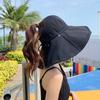 WTEMPO Foldable Wide Brim Summer Sun Hats Adjustable UV Shade Fisherman Cap Women Camping Hiking Fishing Beach Hats