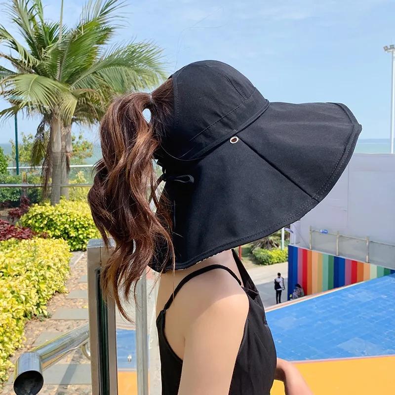 WTEMPO Foldable Wide Brim Summer Sun Hats Adjustable UV Shade Fisherman Cap Women Camping Hiking Fishing Beach Hats