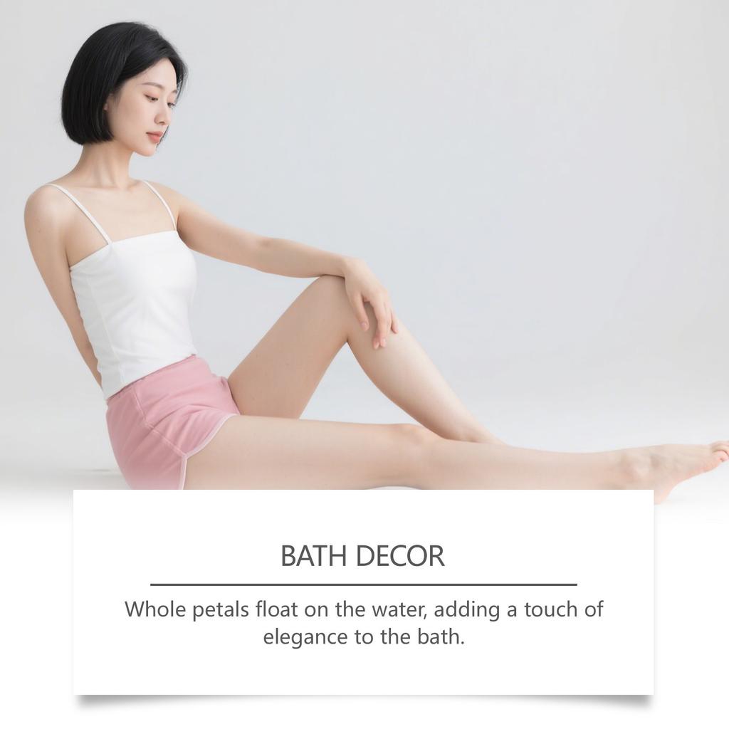 OCEAURA Rose Dried Flower Bath Salt Gentle Exfoliation Soften Skin Refreshing Non-Greasy Long-Lasting Fragrance 150g