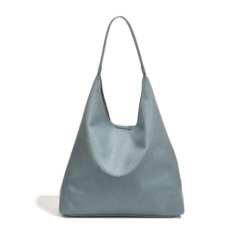 

Модная большая сумка Новая универсальная повседневная на плечо для поездок на работу Большая вместимость Мягкая кожаная сумка-тоут