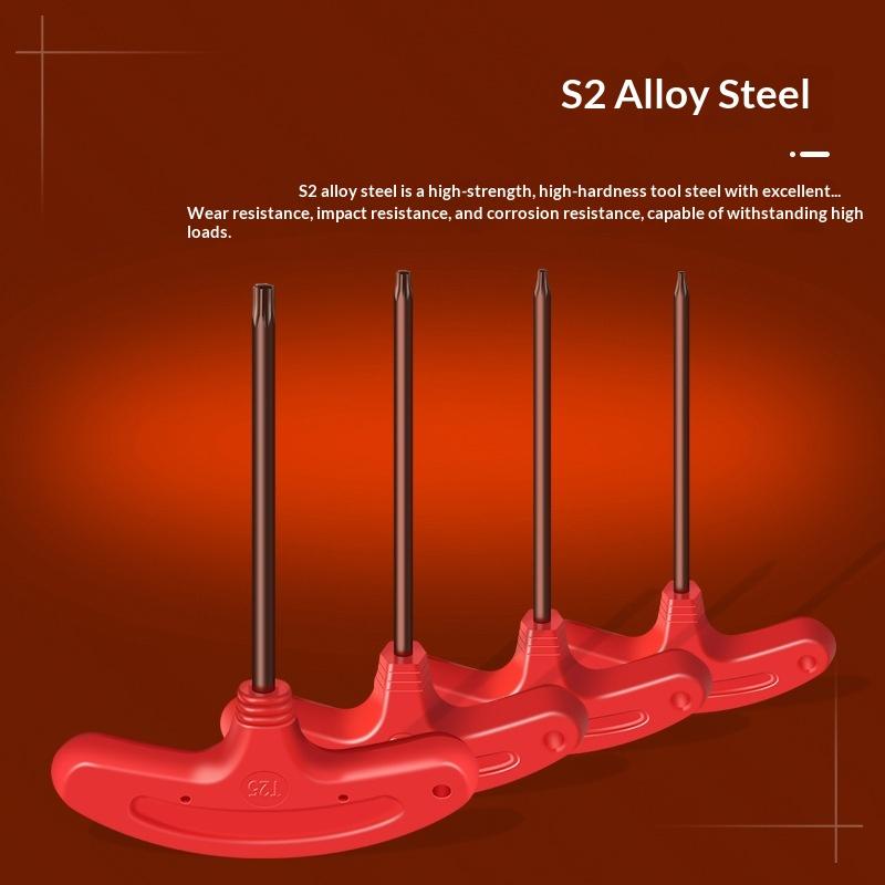 2Pcs Screw Driver T Shape Inner Hexagon Spanner Key Screwdrivers Handle Repair Screw Driver Wrench Hand Tools