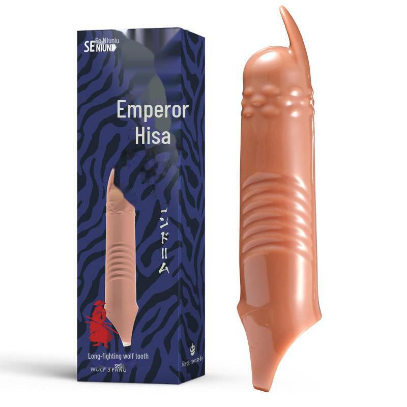 Se Niuniu Men's Wolf Tooth Set with Threaded Foreskin Binding - Adult Toys for Men