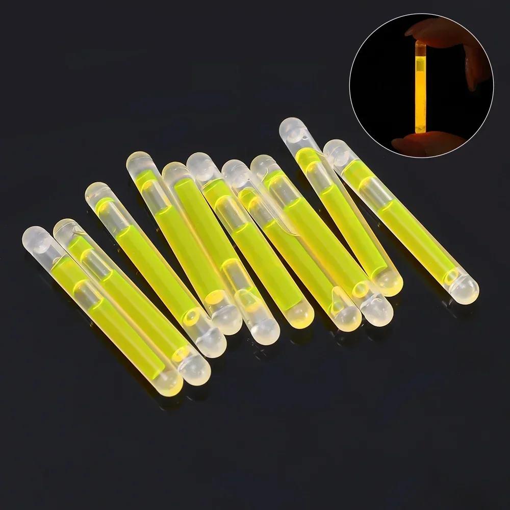 10/100x Glowing Sticks Bright Colorful Light Chemical Fluorescence Sticks for Wedding Decoration Night Fishing Float Rod Lights