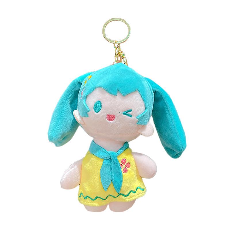 Cartoon Hatsune Future Plush Doll Keychain Small Pendant Bag Key Chain Pendant Creative Small Gifts