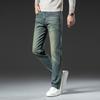 Winter Jeans Men's Warm Fleece Thickened Elastic Denim Pants Fashion Straight Elastic Retro Plush Velvet Pants