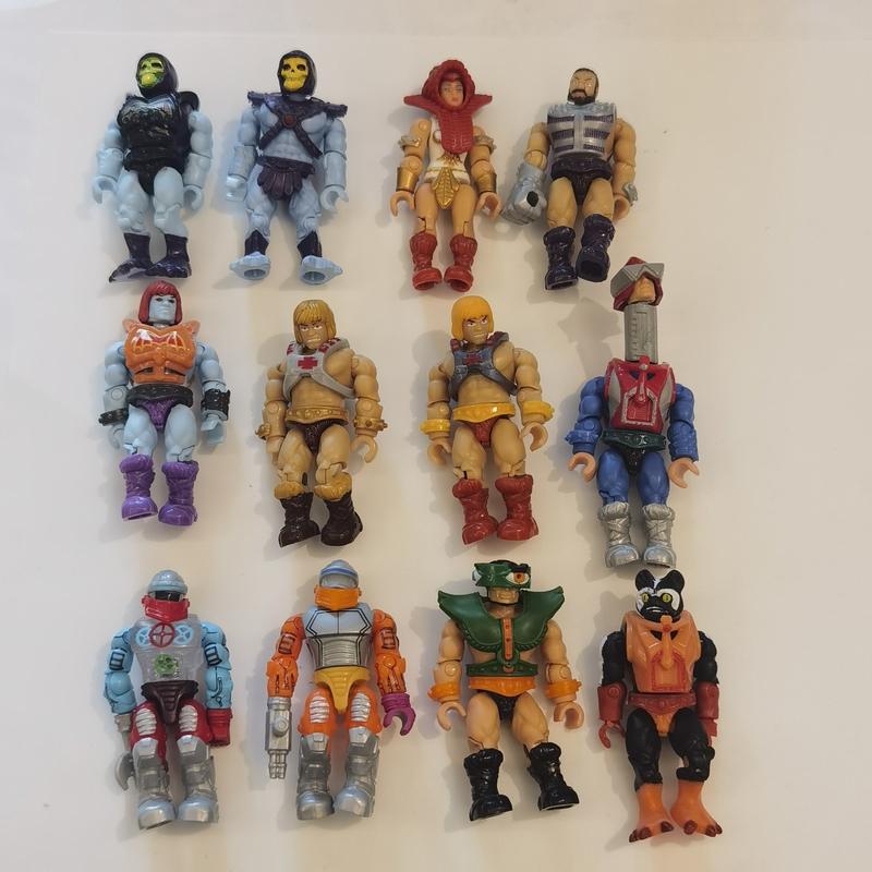 Mega Construx motu He-Man Skeletor Mekaneck TRI-KLOPS Teela Roboto 12 FIGURES