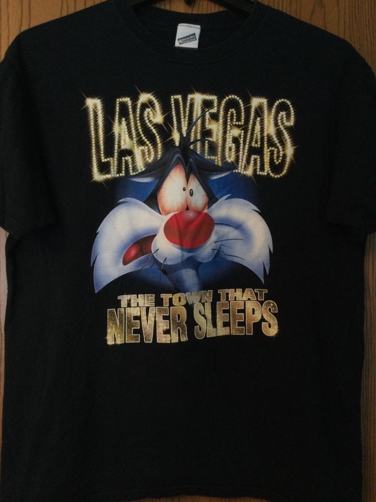 Las Vegas - Sylvester The Cat Image (Warner Bros.) - 1999 Black Shirt - XL XL
