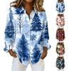Women's Stylish Casual Christmas Print Long Sleeve Cardigan for Holiday and Everyday Wear