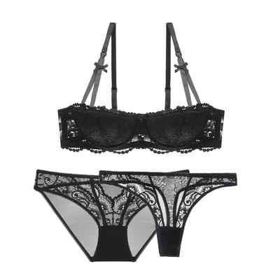 Ladies Sexy Half Cup Bra and Panty Set
