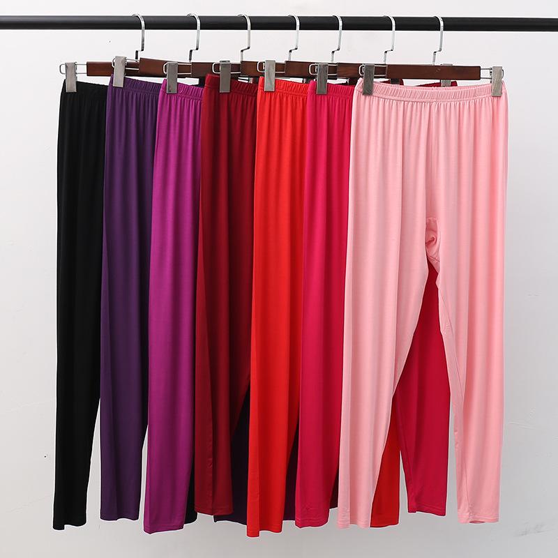 Damen Übergröße Elastische Herbsthosen - Warmes Unterhemd für Mittelalte und ältere Frauen