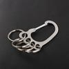 Holder Buckle With 4 Keyrings Metal Key Ring Holder Big Feet Key Chain Car Key Clip Car Keyring