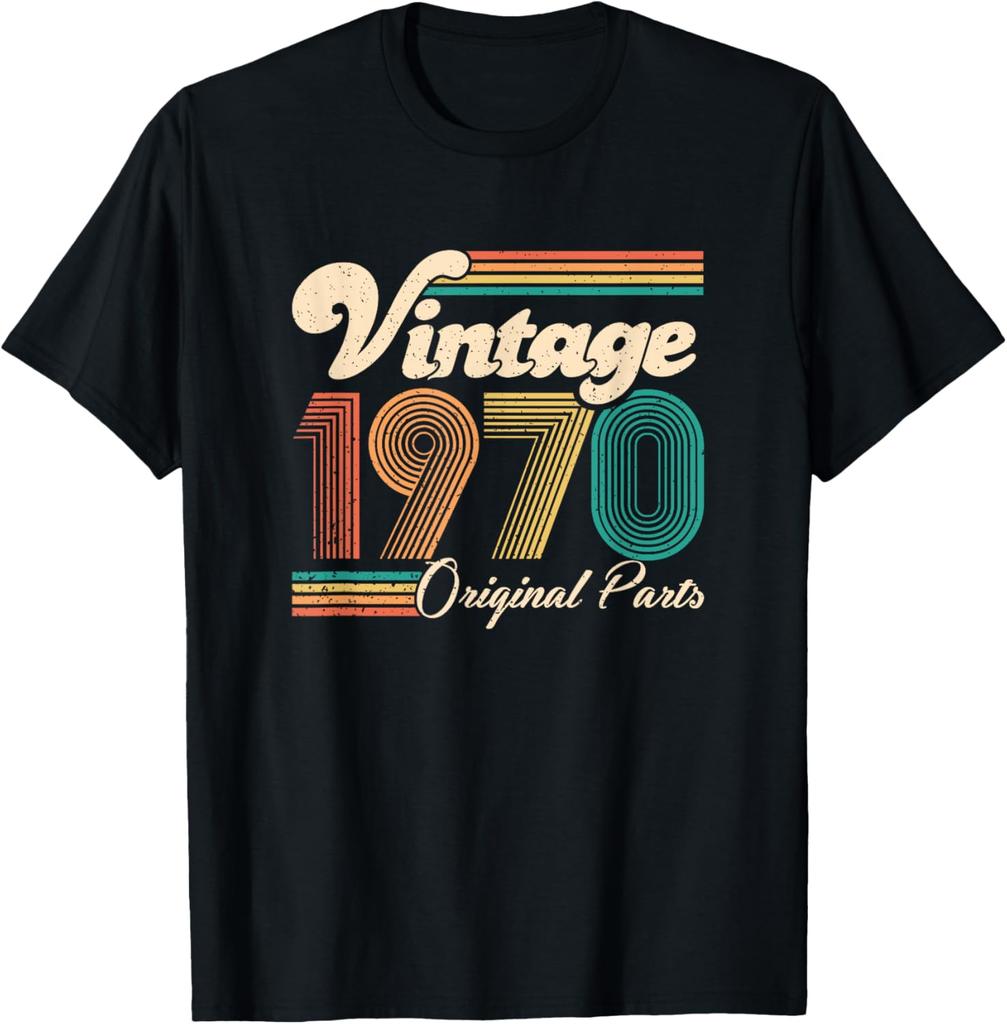 Years Old Gifts Vintage 1970 Music Cassette 55th Birthday T-Shirt Summer Streetwear Camiseta