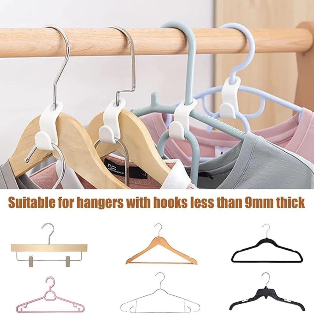 50pcs Clothes Hanger Extender Clips Space Saving Connector Hook Cascading Hangers Hooks Home Closet Storage Rack Organization