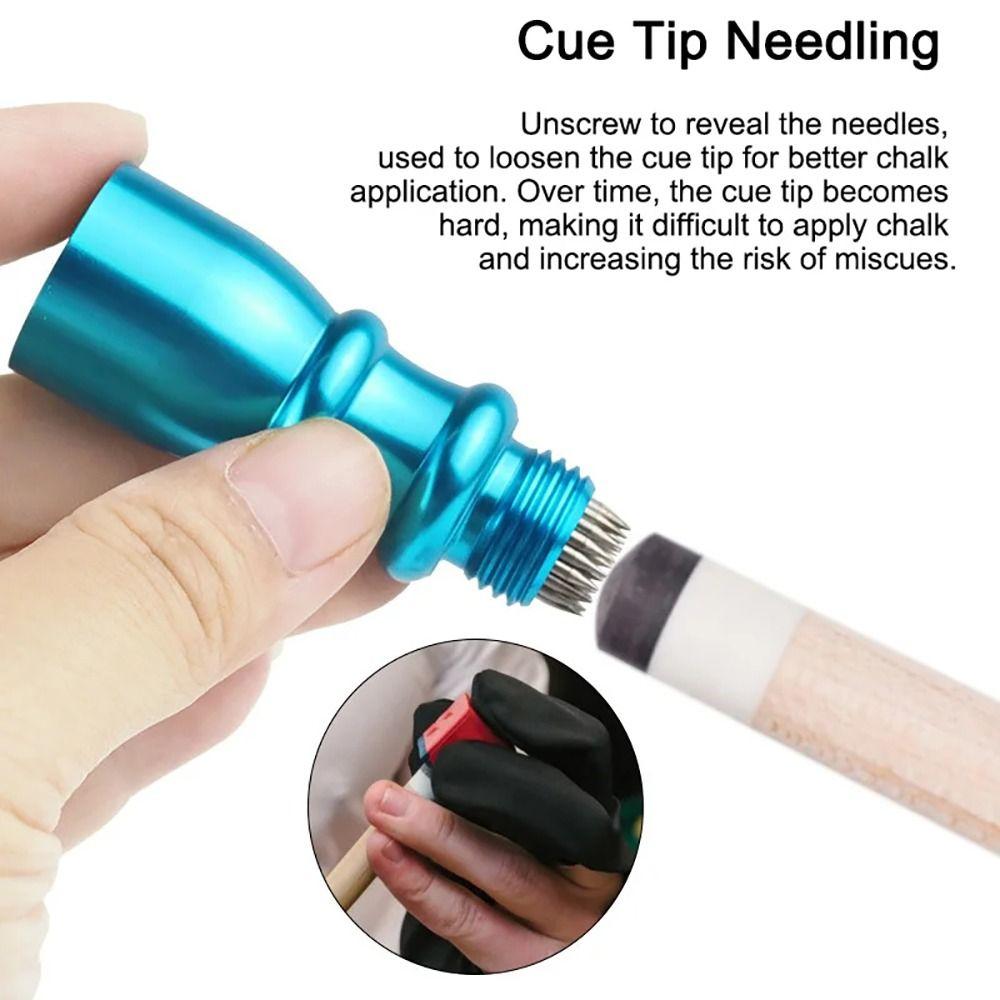 Multifunctional Cue Tip Shaper 3 in 1 Shaper Aerator Tapper Tip Trim Tool  Billiard Accessories