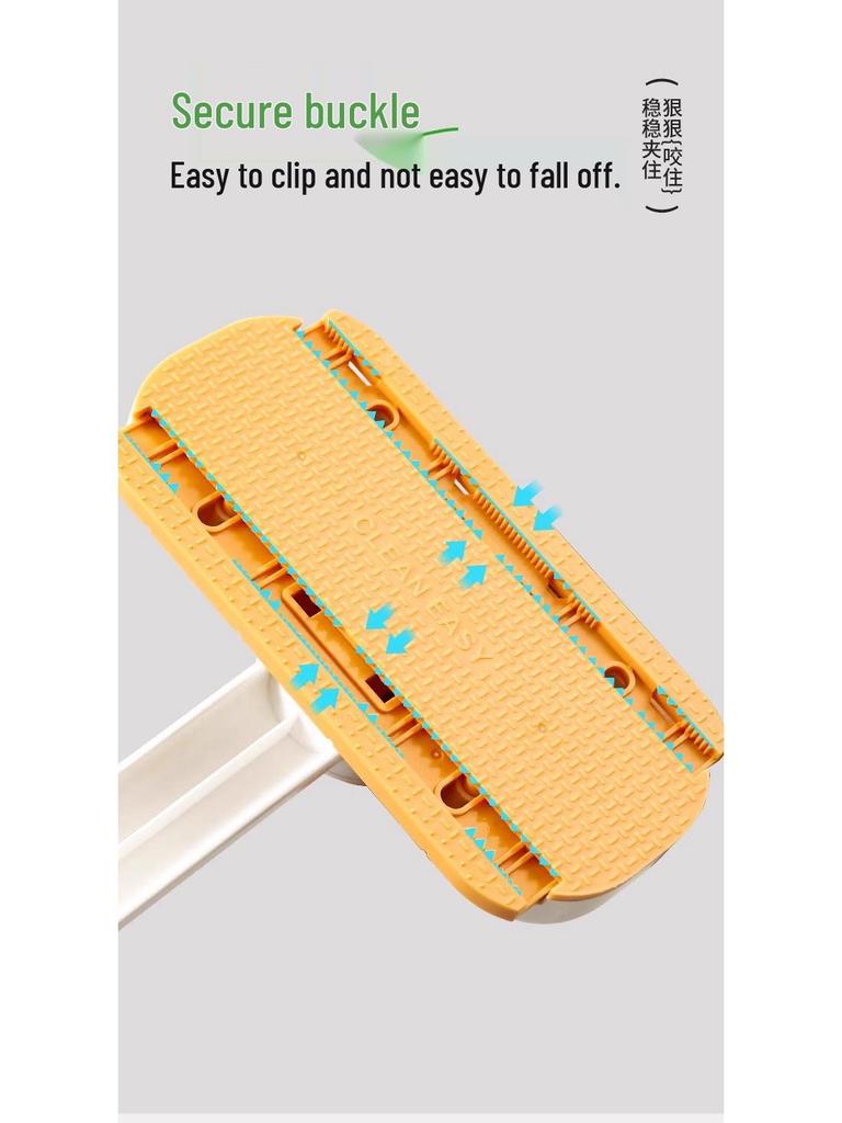 Rotating Face Towel Mop Clip: Lazy Mini Hands-Free Bathroom Mop