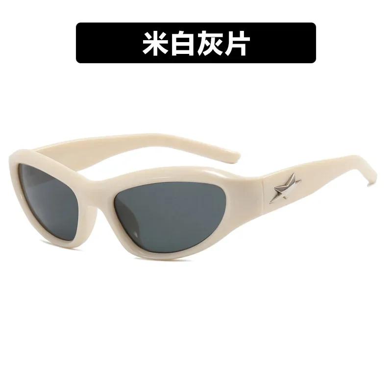 Star Y2K Sports Gafas De Sol New Fashion Cool Design Glasses Punk Special Men Women Street Photo Shade Sunglasses