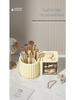 Rotating Light Luxury Skincare Organizer with Pen Holder